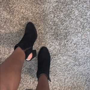 Black ankle booties